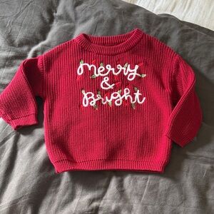 Red 'Merry & Bright' Sweater